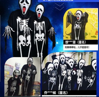 Halloween parent-child costume Halloween skeleton costume