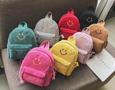 Children's backpack cartoon backpack double shoulder backpack smiling face kindergarten 2-8 year old cute small bag