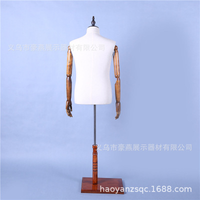 Mannequin Men's Half-Length Clothing Store Display Stand Window Suit Mannequin Dummy Model Full Body Movable Hanger