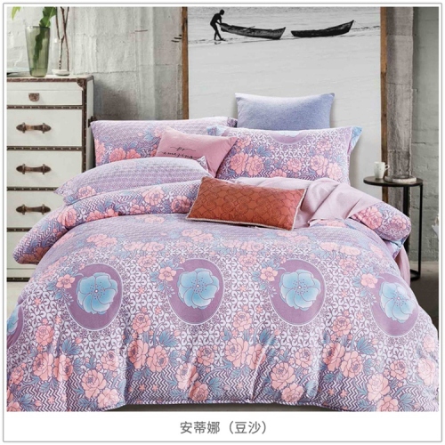 new thickened warm 5d embossed fabric four-piece set warm and comfortable carved rhinestone velvet four-piece set