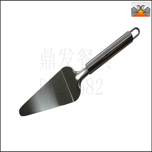 df27682 dingfa stainless steel kitchen hotel supplies tableware round tube cake shovel