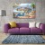 European Style Freehand Oil Painting Customized Mediterranean Landscape Villa Living Room Hanging Painting Bedroom Mural Hallway Horizontal Decorative Painting