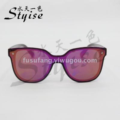 Stylish new one-piece sunglasses for both men and women, 19046