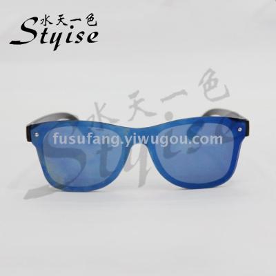 Fashion new pair of twin beam linked body piece sunglasses for men and women of the same style 19048 sunglasses