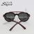 Fashion new pair of twin beam linked body piece sunglasses for men and women of the same style 19047