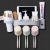 No need to perforate toothbrush holder, toilet suction wall washing rack, mouth cup set automatic squeeze toothpaste