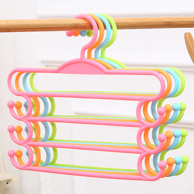 Multi-layer towel rack, multi-layer storage pants rack, plastic pants folder wardrobe storage rack