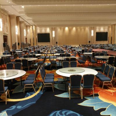 Nanchang star hotel banquet tables and chairs resort hotel banquet aluminum alloy dining chairs custom-made