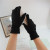 2018 New Faux Cashmere Monochrome Gloves Men's and Women's Autumn and Winter Windproof Coldproof Warm Riding Gloves Simple