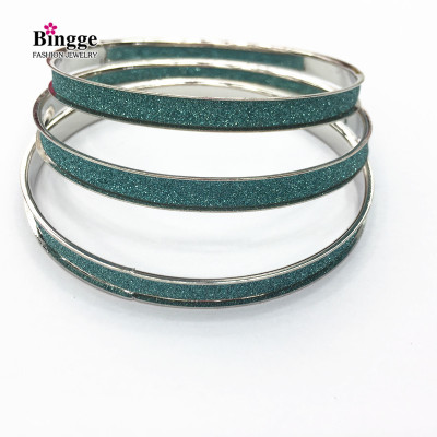 Manufacturer Supply of New accessories and American fashion 3 ring combination frosted white K bracelet