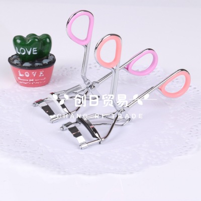 Eyelash curler stainless steel permanent coiling long false eyelash cream makeup assistant tool holder