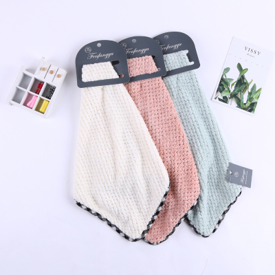 Another Multicolor household not easy to drop hair hanging towel bathroom kitchen thick absorbent creative hand towel