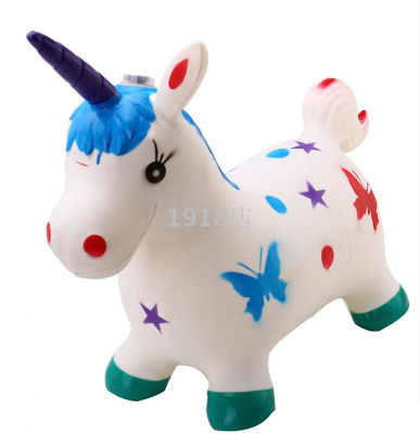 Manufacturer direct-sale inflatable animals painted flash music unicorn