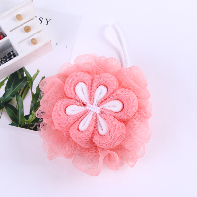 Two-color fashion super soft bath ball flower new style can hang pass through bath ball household bath supplies