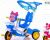 Baby Carriage Children Tricycle Bicycle Elf Rabbit Mickey Tiger Haibao Minnie