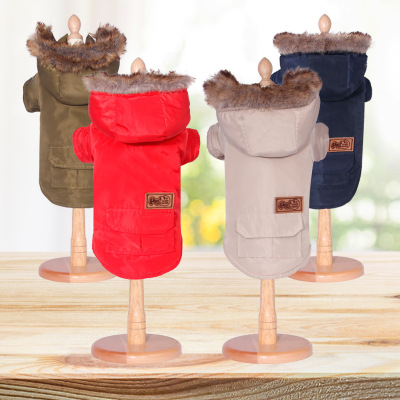 Manufacturers direct pet supplies autumn and winter thickened warm clothing hot style two-way clothing cat and dog clothing