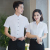 Tailored shirts men's and women's professional short sleeves bank dress 2018 new cotton dress overalls