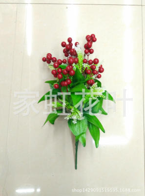 12 red fruits and bunch artificial plant landscape design engineering supplies