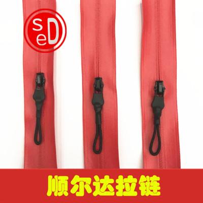 No. 3 PVC Waterproof Zipper TPU Fluorescent Waterproof Zipper Top Pocket Waterproof Zipper Drawstring Pull Head Spot