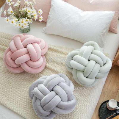 Ins hot style KNOT square hand knitting home decoration plush toys