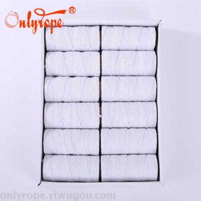Factory Direct Sales 70G Bleached Cotton Thread Spool Strapping Binding Handmade Diy Production