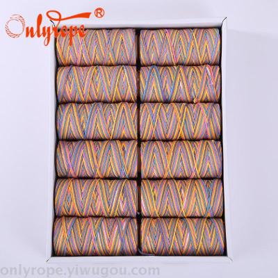 Factory Direct Sales 70G Segment Dyed Colored Cotton Spool Strapping Binding Handmade DIY Production