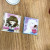 Cartoon cute portable mirror cosmetic mirror small square folding gift mirror gift practical