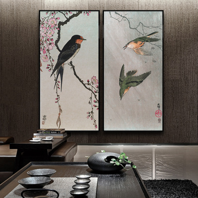 GB3010 new classical Chinese painting of flowers and birds modern simple living room decoration painting hotel