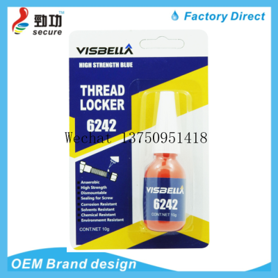 Suction card blue red anaerobic adhesive thread locker thread lock adhesive