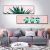 GB3010 green language simple Nordic hotel head painting bedroom living room decoration painting soft