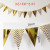 Lanfei Wedding Room Children's Room Birthday Party Dress up Supplies Wave Hanging Flag Gold Silver Pennant Decorative Colorful Flags
