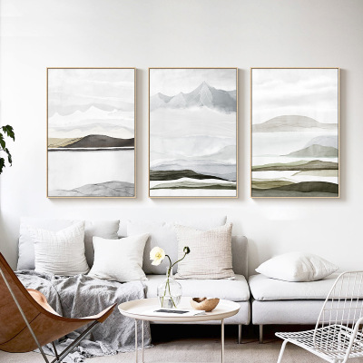 GB3010 and wind living room decoration joint painting Nordic simple painting sofa bedroom background wall