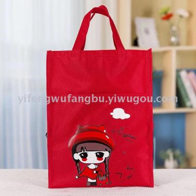 Factory Direct Sales Cartoon Primary and Secondary School Students Tuition Bag Oxford Handbag Shopping Bag 600D
