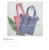 New stylish canvas bag with single shoulder women's Korean simple printed canvas bag with large capacity student workbag