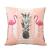 Flamingo rich velvet back cushion sofa pillow Nordic simple wind home pillowcase