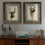 GB8010 hunting element shadow living room decoration painting retro American hanging painting rich deer