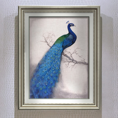 Gb8020-1 peacock porch decoration painting corridor corridor hanging picture European style living room restaurant