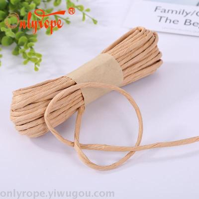 Factory Direct Sales 3mm * 3M Single-Strand Paper String Children's Handmade DIY Life Decorative Rope Wholesale