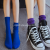 Socks manufacturer wholesale women's socks stacked socks vintage two-needle solid color vertical bar socks