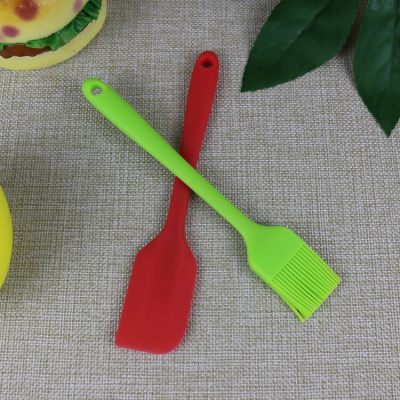 Silicone brush BBQ oil brush oil brush integral kitchen pancake spatula without hair burning pancakes