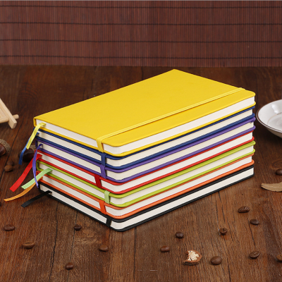 PU notebook elastic band pad note pad strap imitation leather pad customized for foreign trade