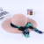 Summer sunshade big straw hat girl small fresh Korean casual joker folding hat Summer beach sun hat