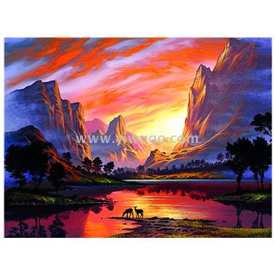 DIY Digital Oil Painting Russia Hot Sale Decorative Painting Wooden Board Painting 20*30 3040