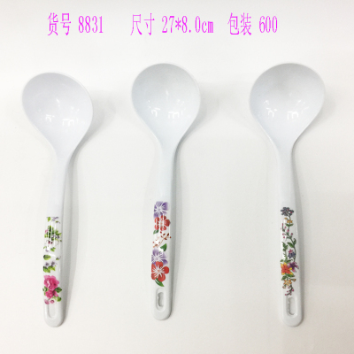 Wholesale miamine rice spoon imitation porcelain soup spoon family spoon series