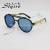 Fashionable joker blue mercury piece round frame sunglasses trend sunshade driving sunglasses 928c