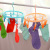 Plastic 8-Head round Plum-Shaped Clothes Pin Hanger Underwear Socks Rack Windproof Clothes Hanger 1