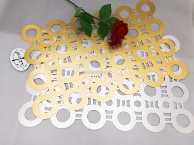 Manufacturers direct PVC non-slip tea table mat long square circle
