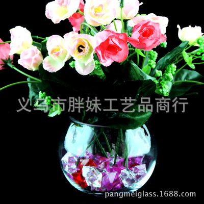 Hot sell small wholesale transparent glass vases, manufacturers direct glass aquarium, balls, hydroponic accessories.