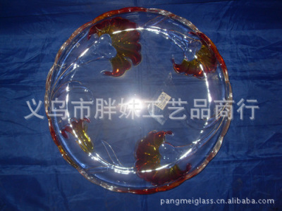 Wholesale crystal glass fruit plate supplies glass fruit plate home placed to order