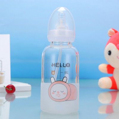 H59-8056 Cartoon Glass Cup Korean-Style Chic and Unique Adult Baby Bottle Student Cute Bottle Cup